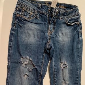 🍀Girls Distressed Jeans by Justice Size 8